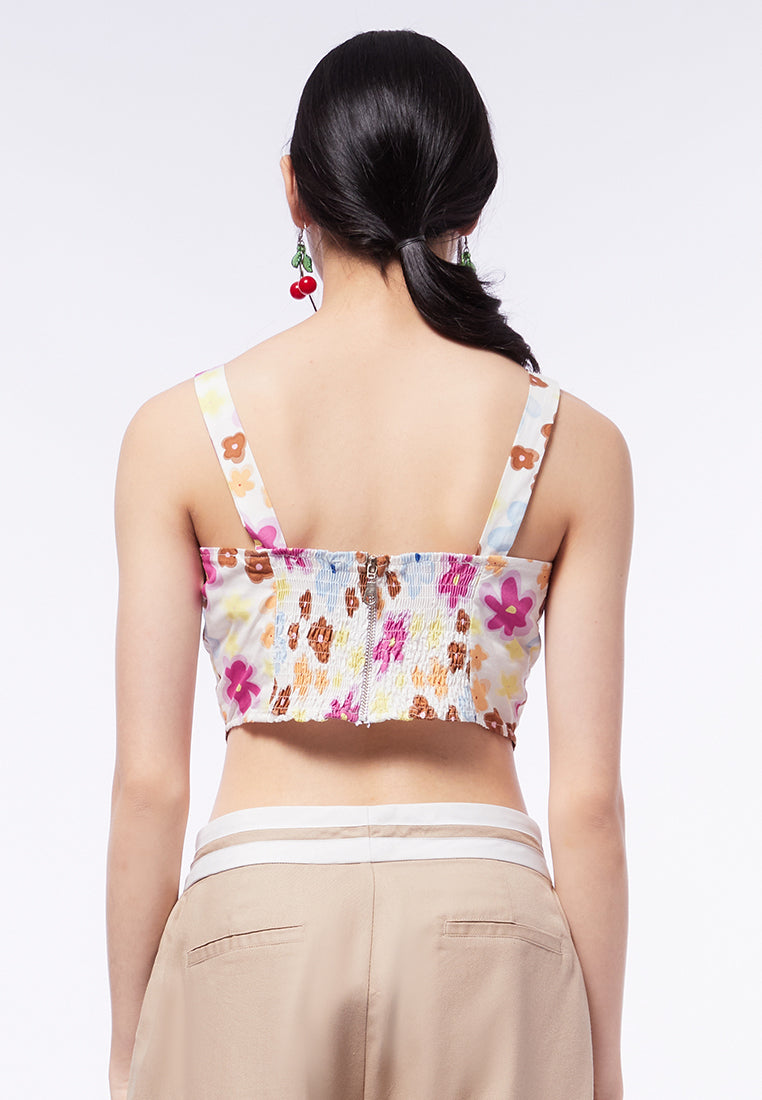 Printed Corset Top