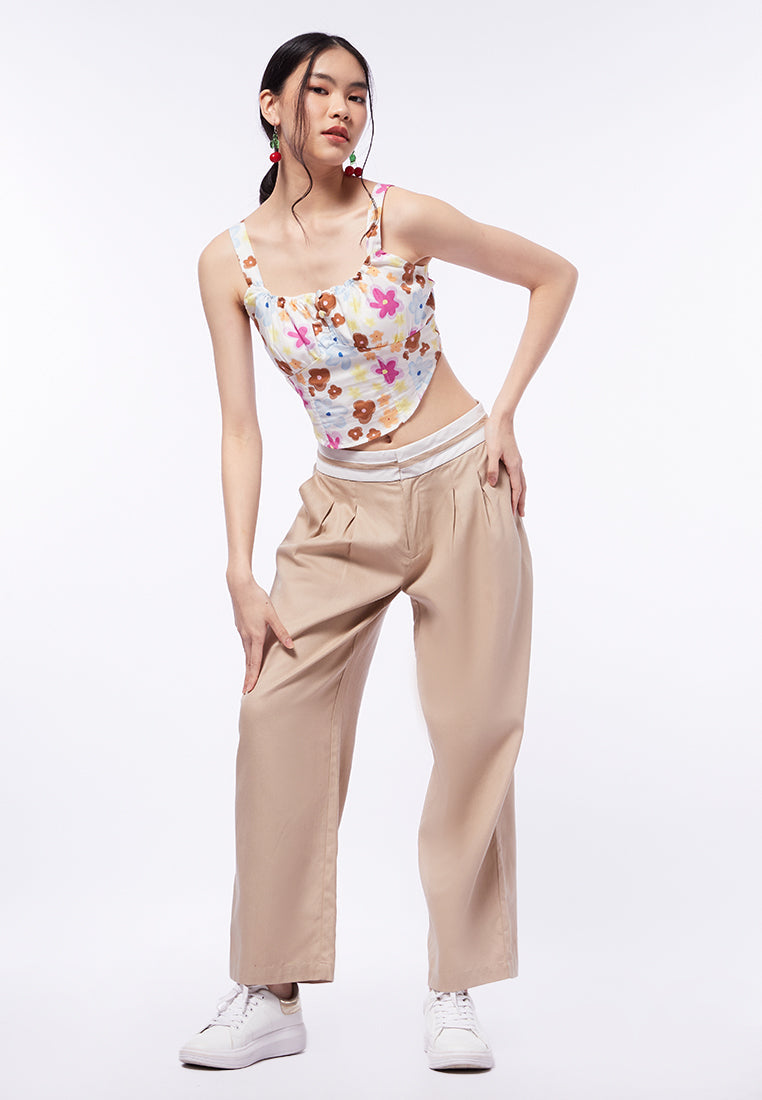 Printed Corset Top