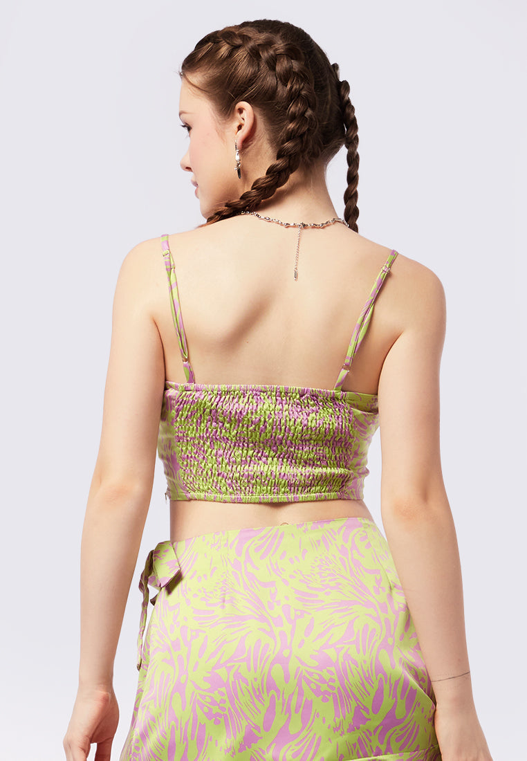 Sateen Corset Sleeveless Top