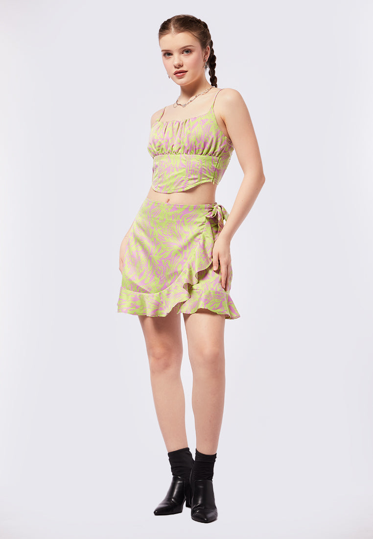 Sateen Corset Sleeveless Top