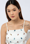 Printed Crop Tank Top