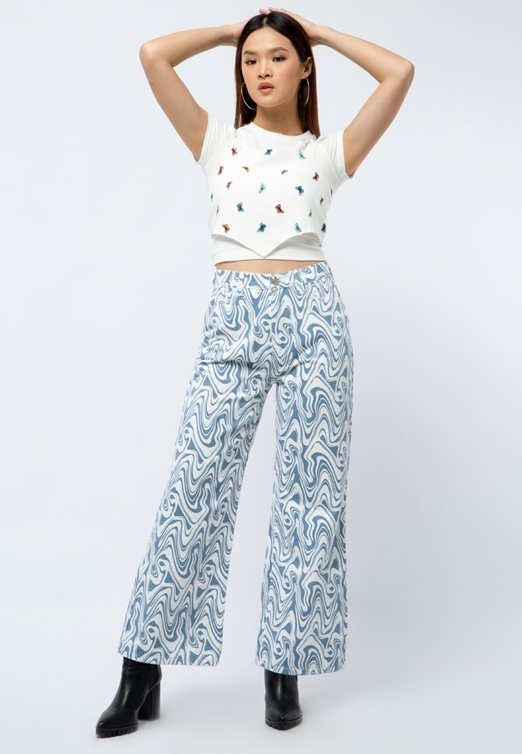 Printed Crop Tank Top