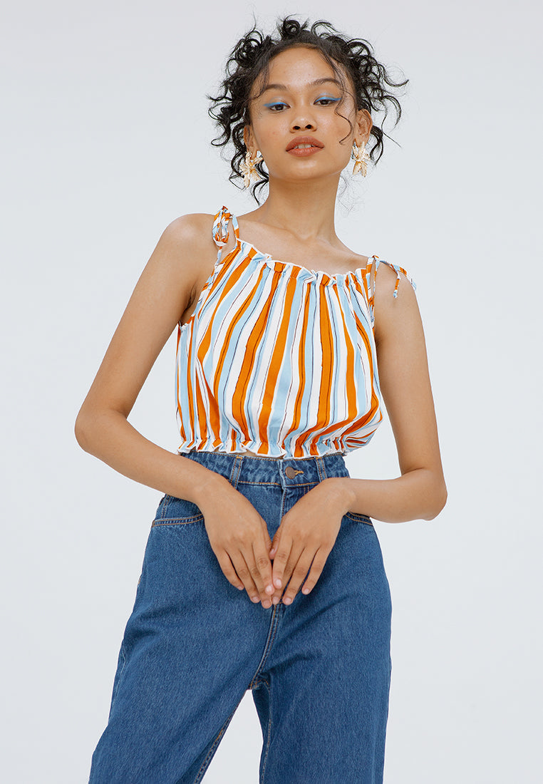 Crop Strappy Tank Top
