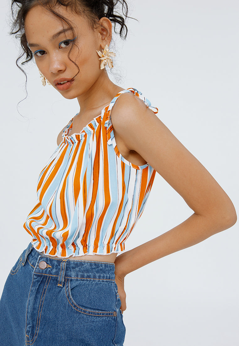 Crop Strappy Tank Top