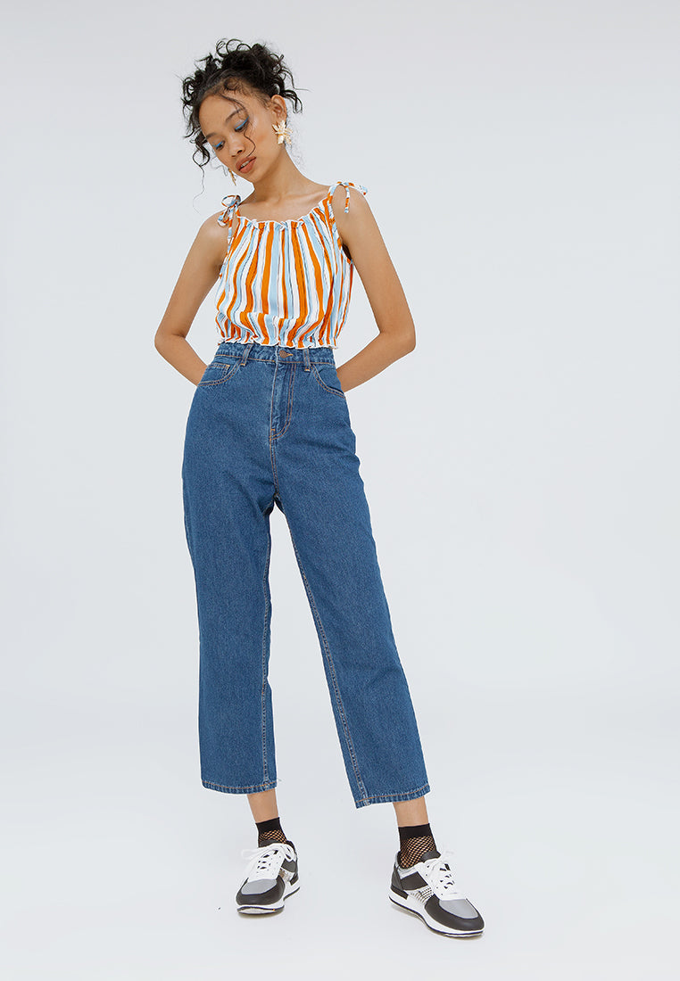 Crop Strappy Tank Top