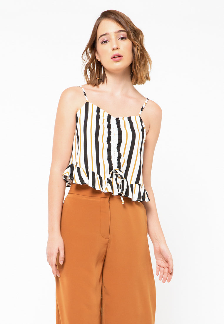 Ruched Tanktop Stripes