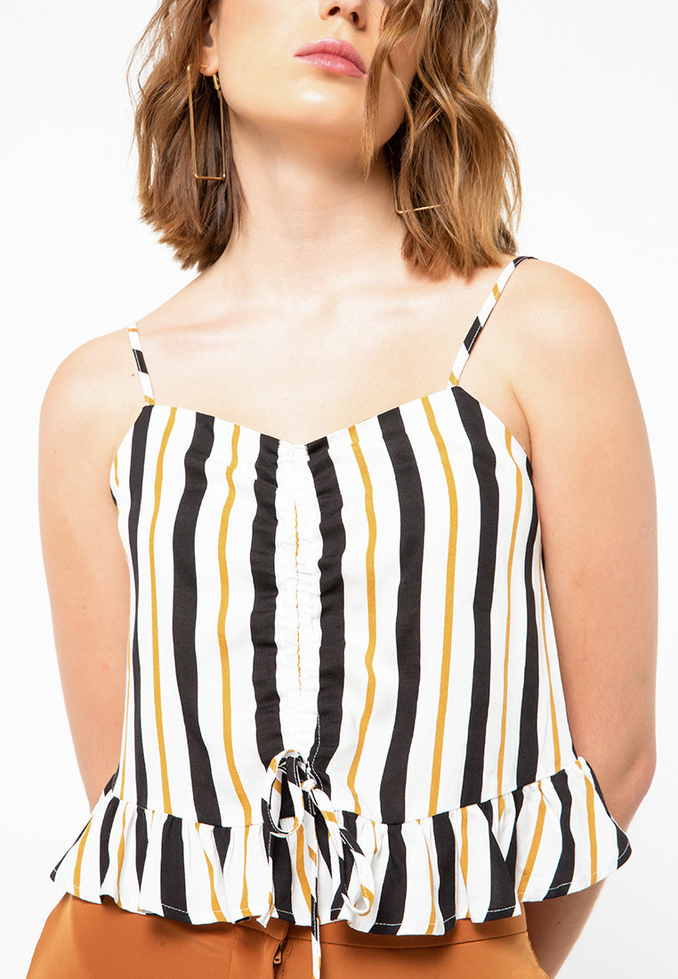 Ruched Tanktop Stripes