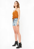 Ruched Tanktop Flower