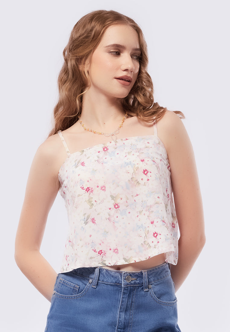 Crop Camisole with Adjustable Strap