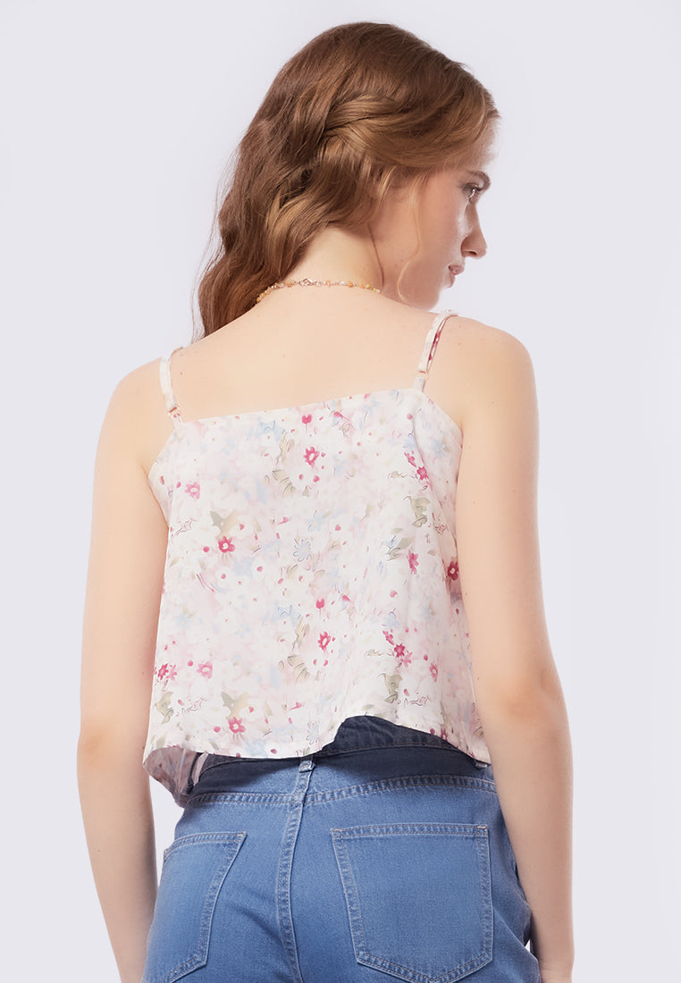 Crop Camisole with Adjustable Strap