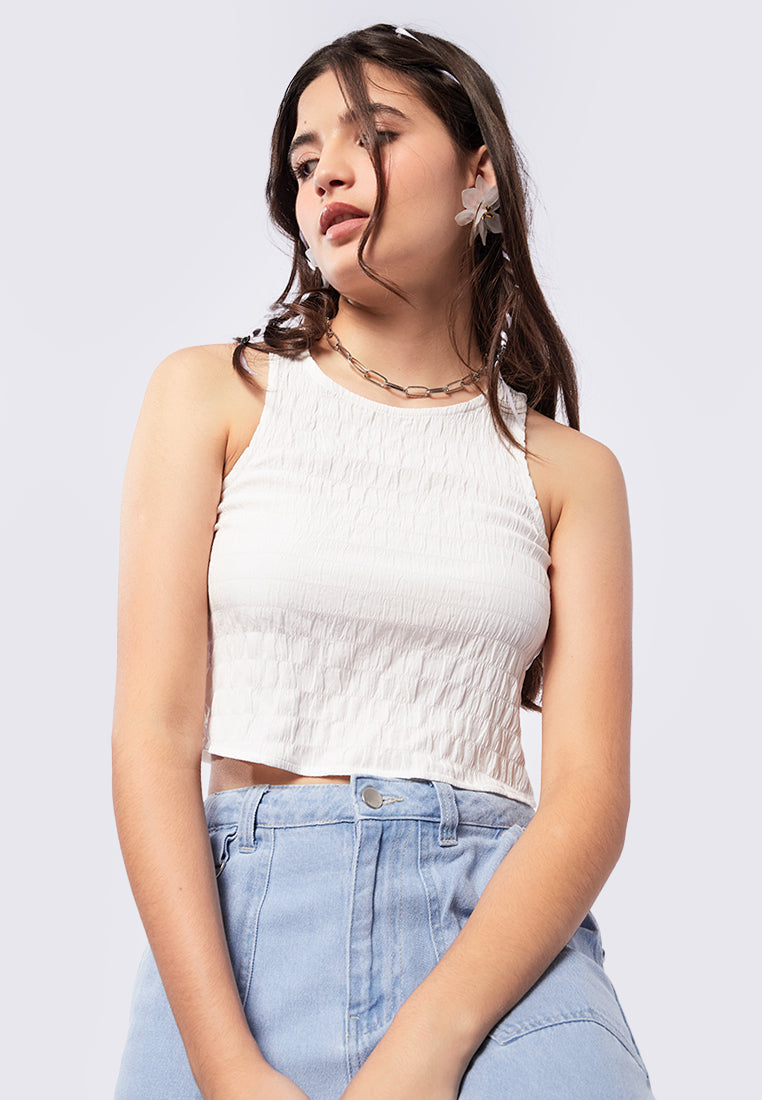 Textured Sleeveless Top