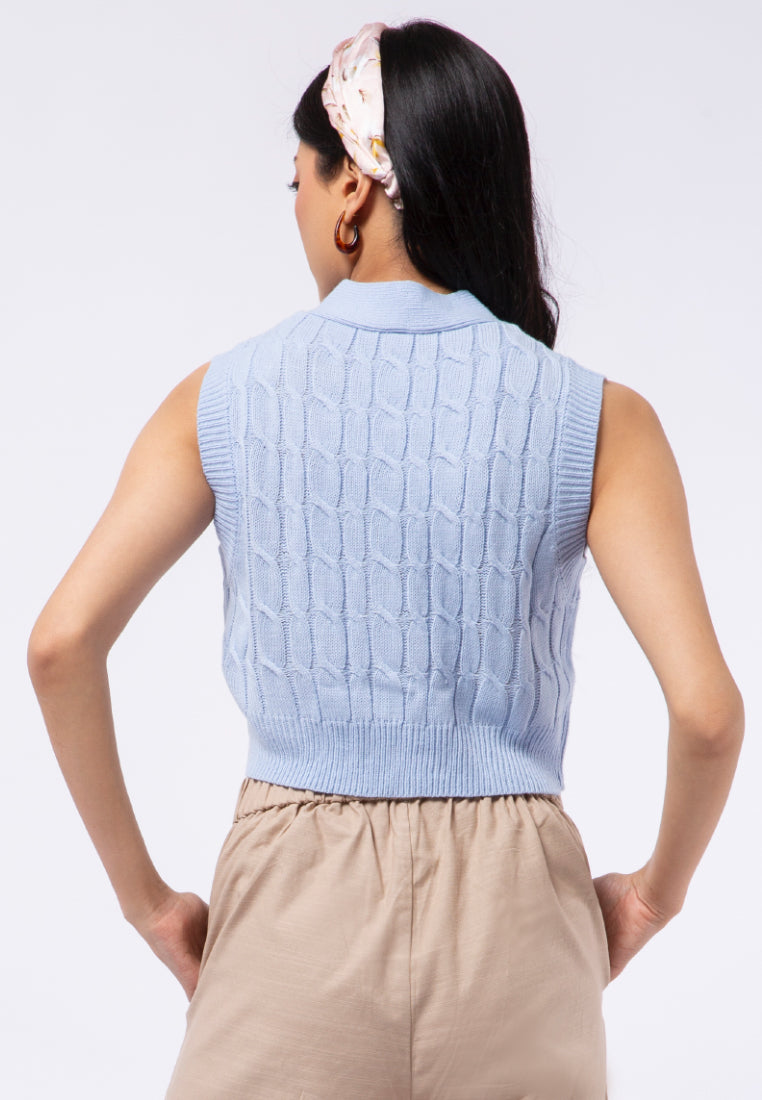 Button Up Knit Vest