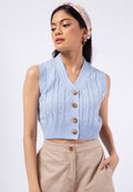 Button Up Knit Vest