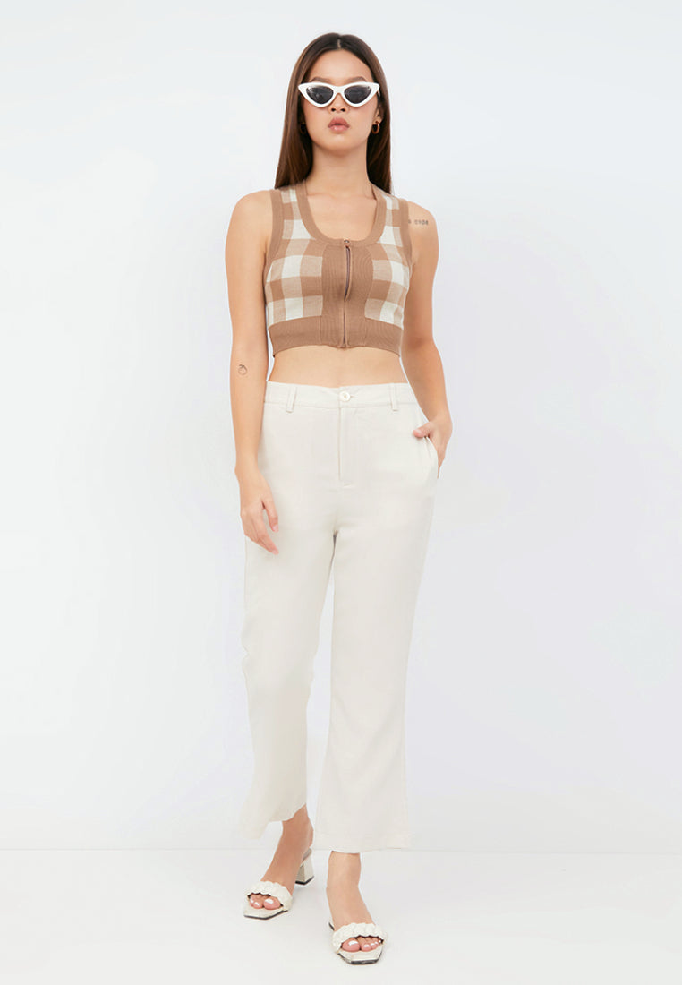 Square Neck Crop Vest