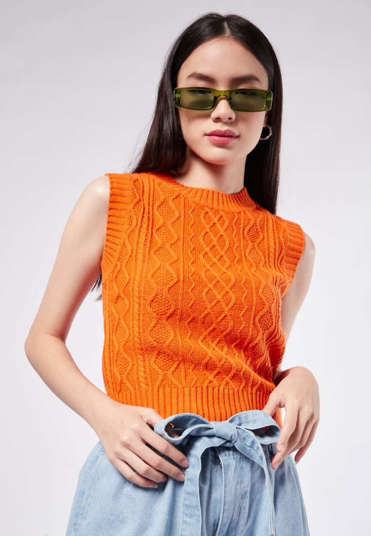 Chunky Cable Knit Top