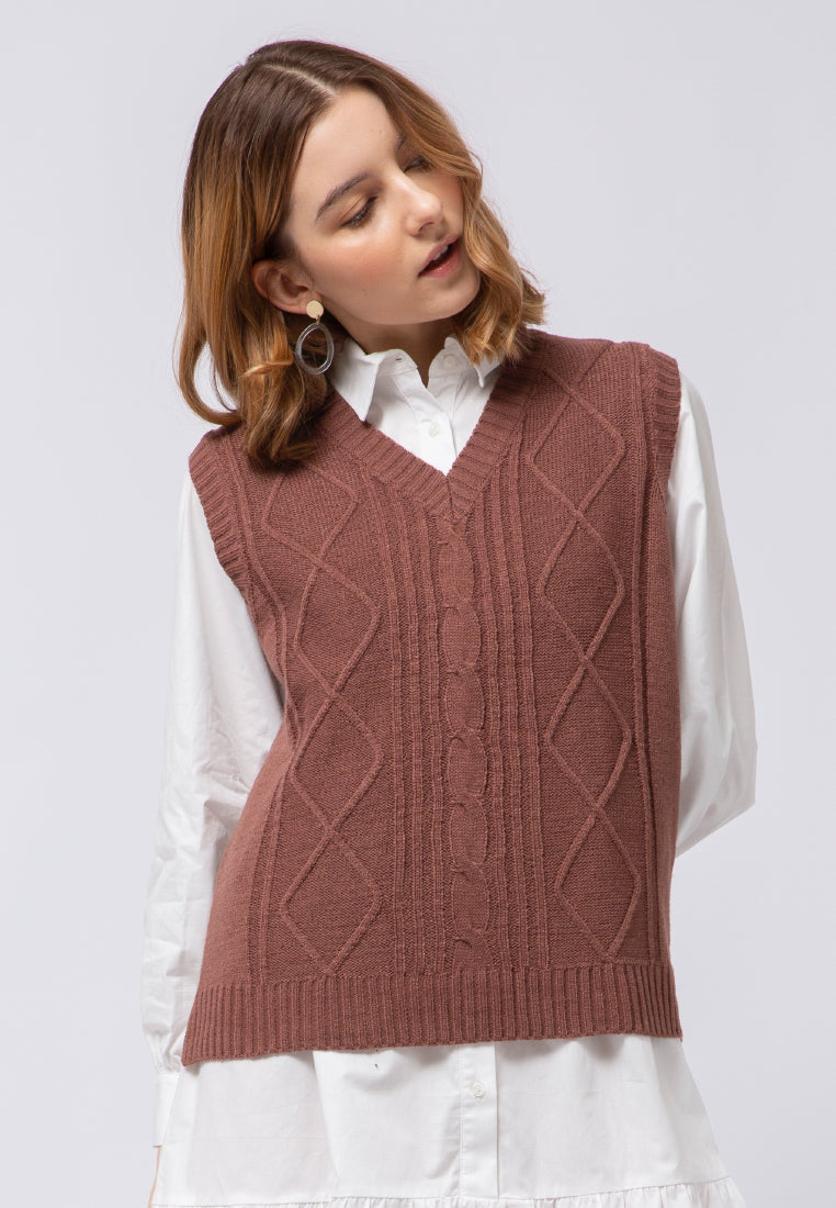 High Low Cable Vest