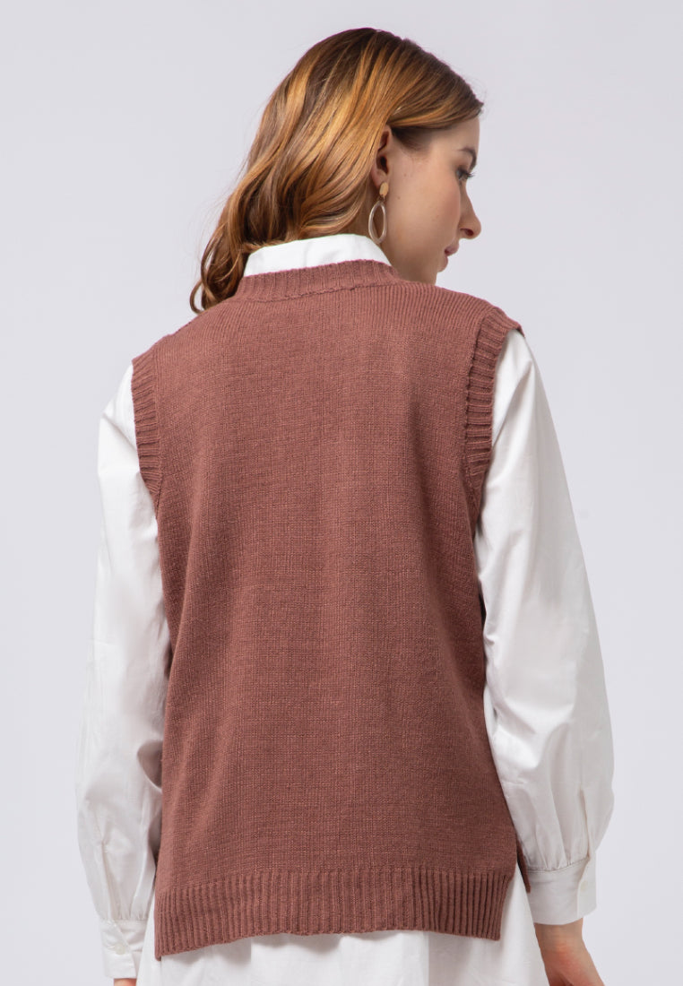 High Low Cable Vest