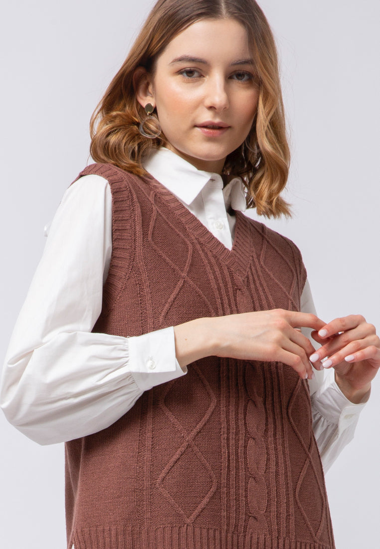High Low Cable Vest