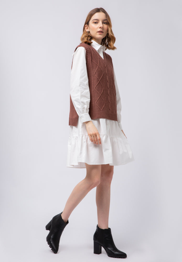 High Low Cable Vest