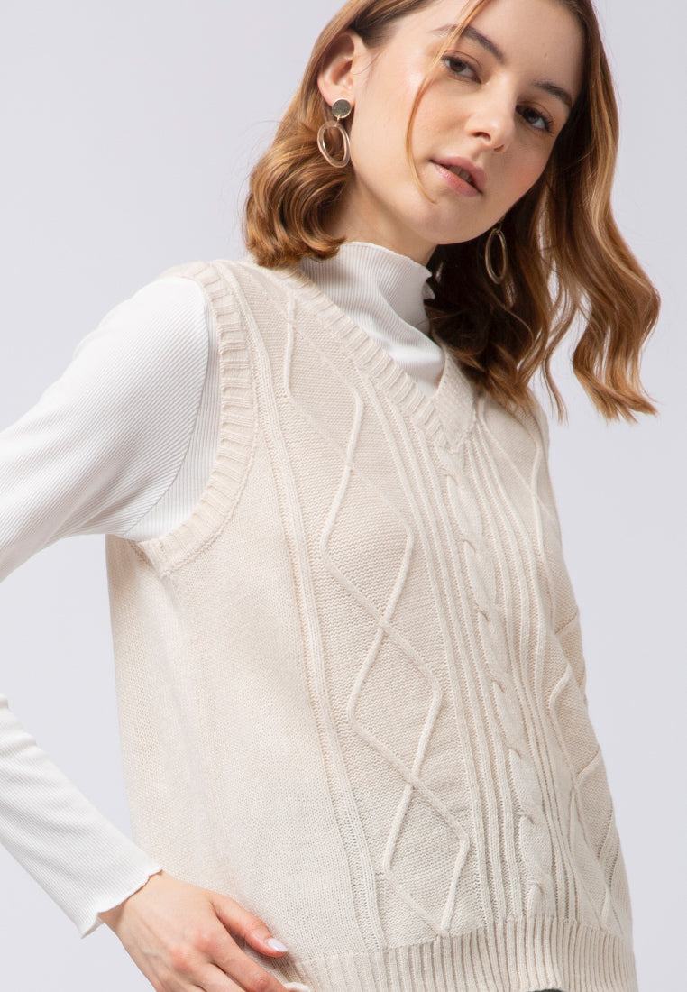 High Low Cable Vest