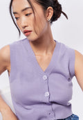 Button Up Knit Vest