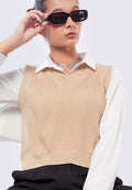 V-Neck Knit Vest