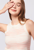 Pattern Knit Sleeveless Top