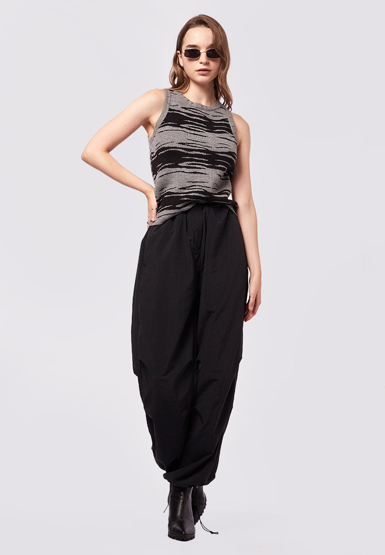 Pattern Knit Sleeveless Top