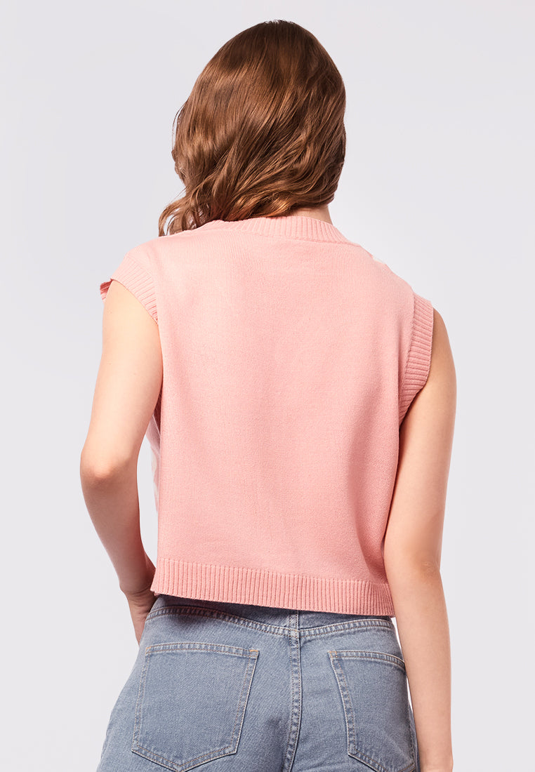 Loose Button Up Knit Vest