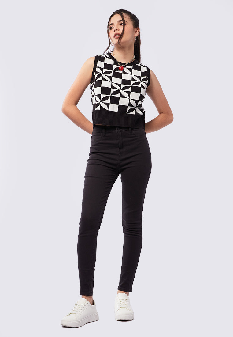 Colorblock Knit Vest