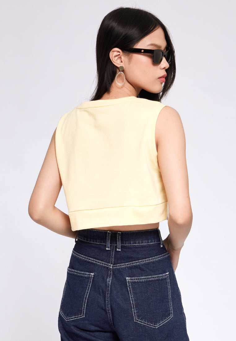 V-neck Crop Waistcoat