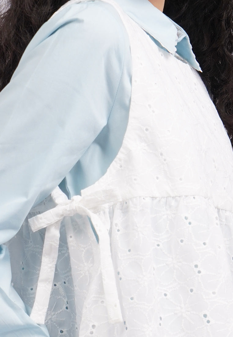 Eyelet Crop Vest