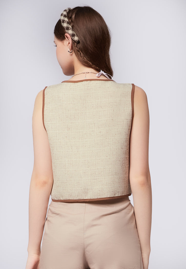 Sleeveless Canvas Vest