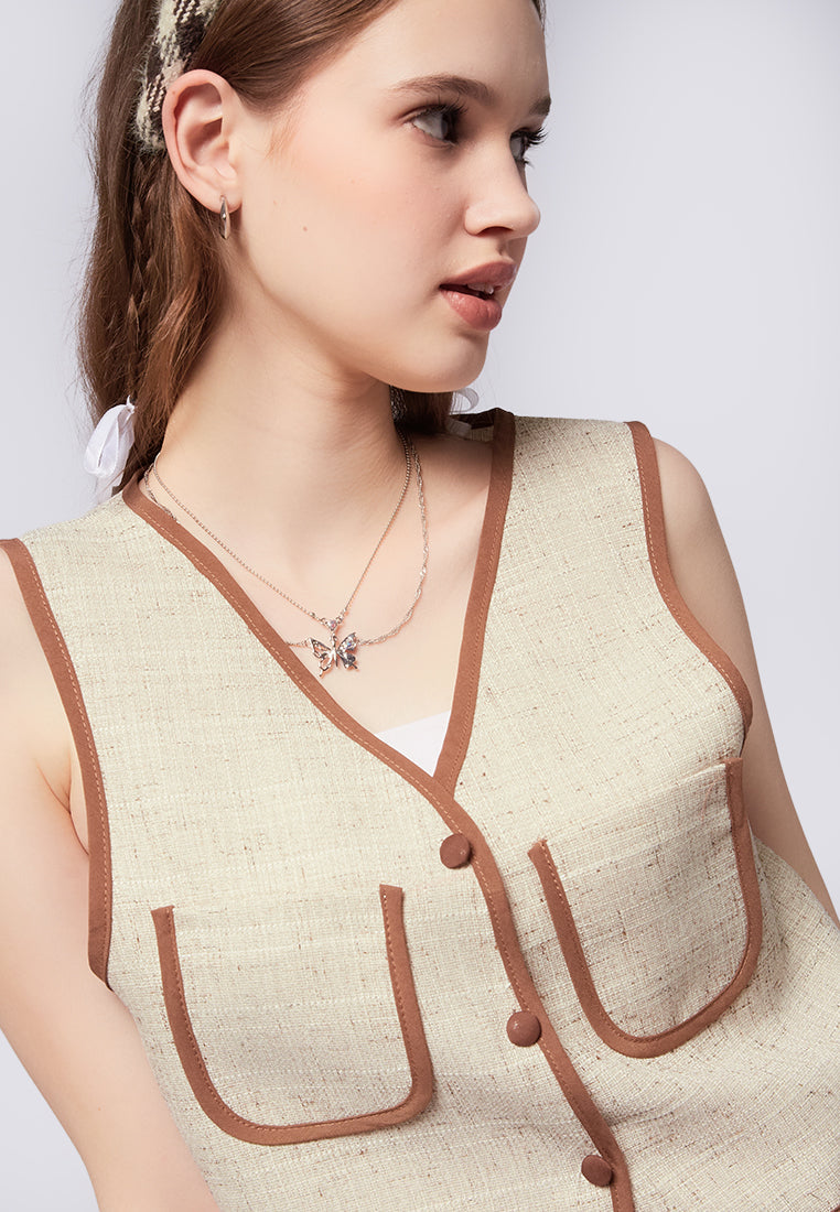 Sleeveless Canvas Vest