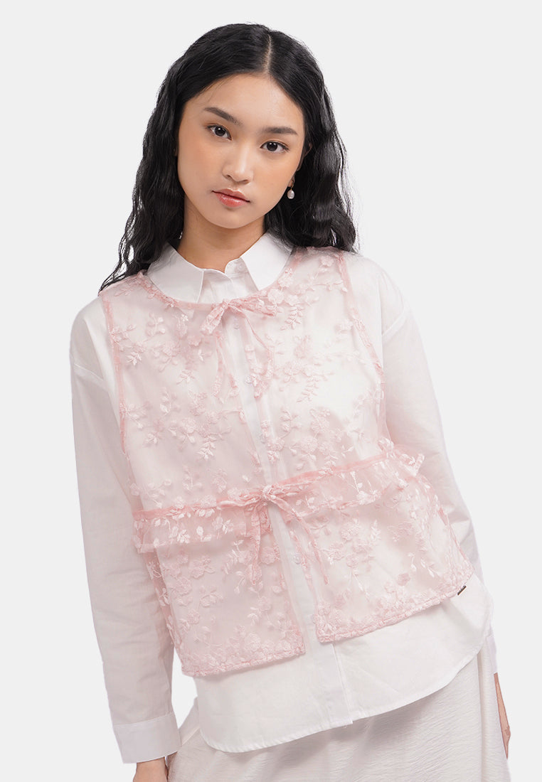 Round Neck Lace Vest