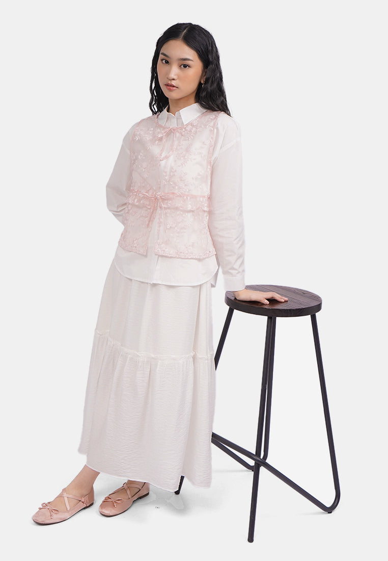 Round Neck Lace Vest