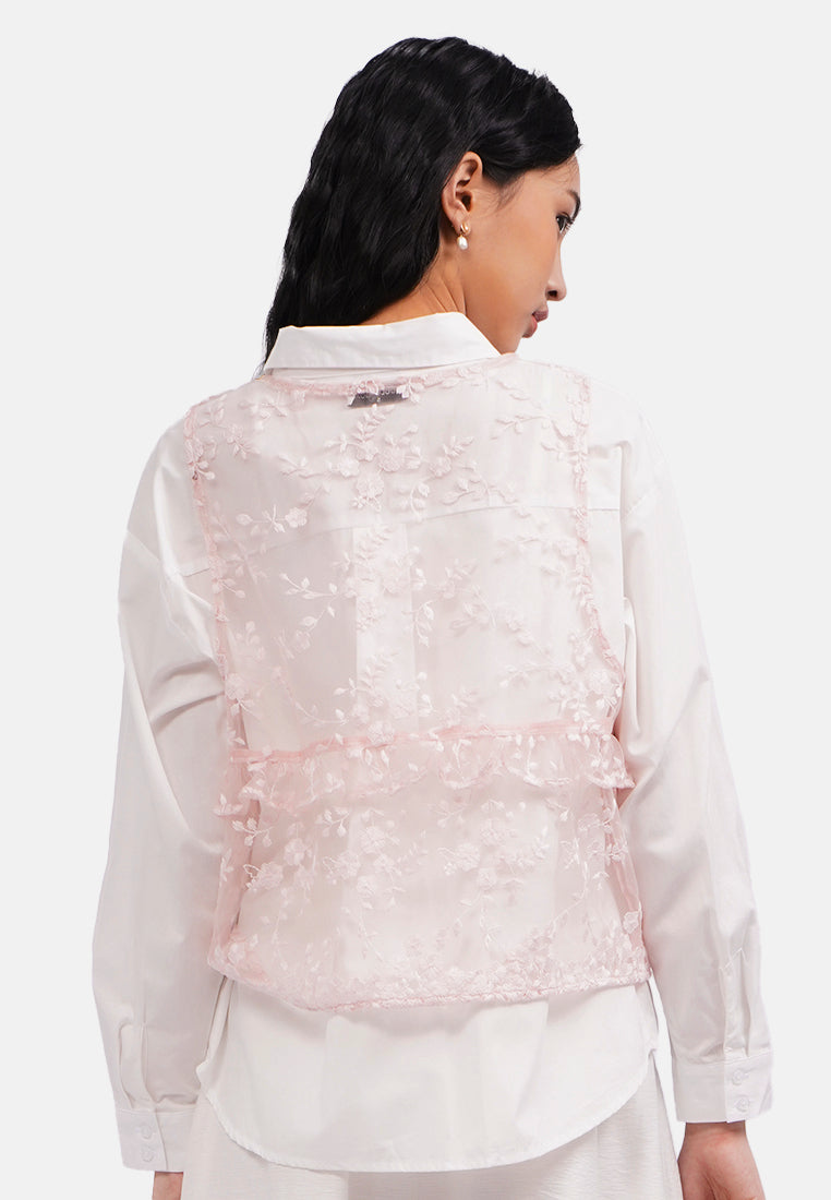Round Neck Lace Vest