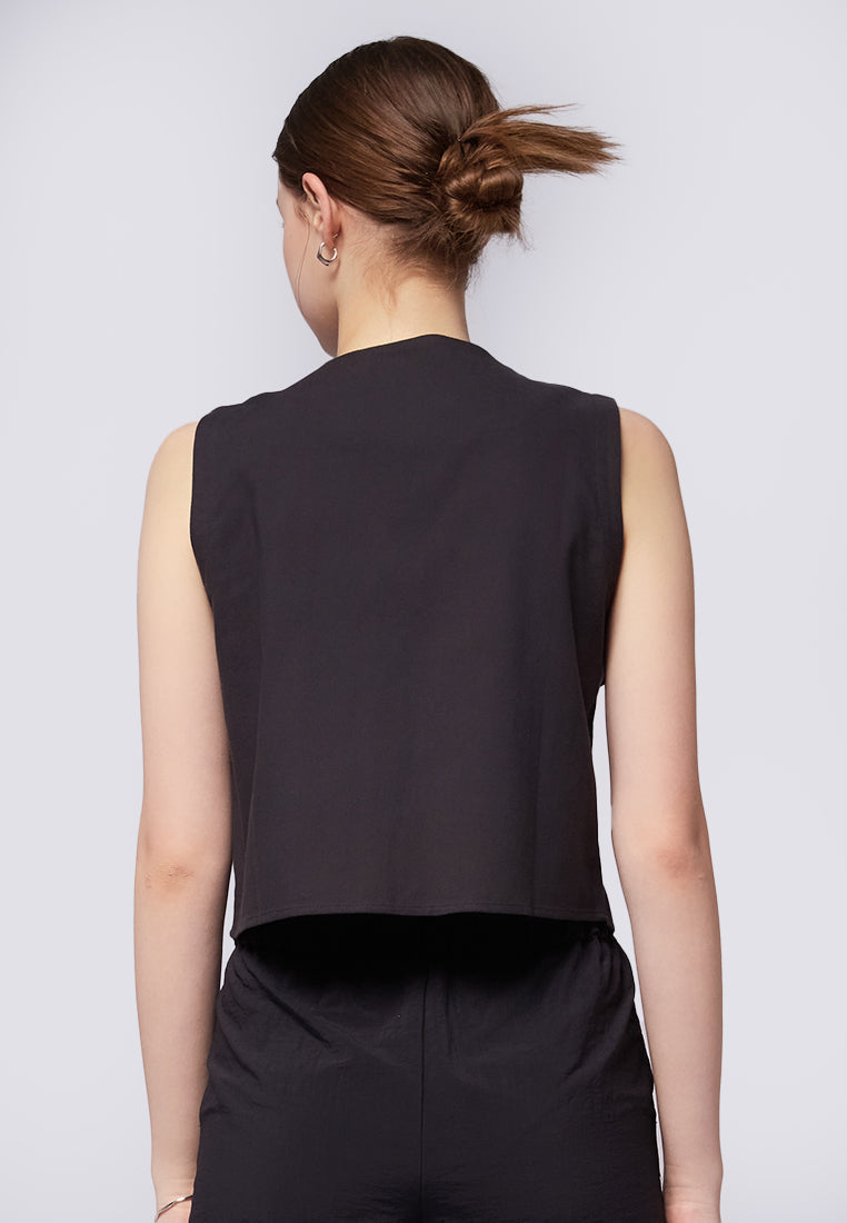 Tied Sleeveless Top