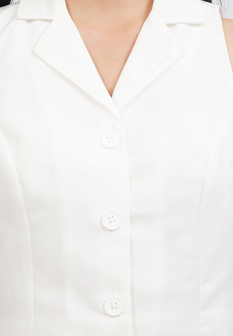 Cropped Halter Vest