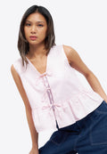 Tied Front V-Neck Vest