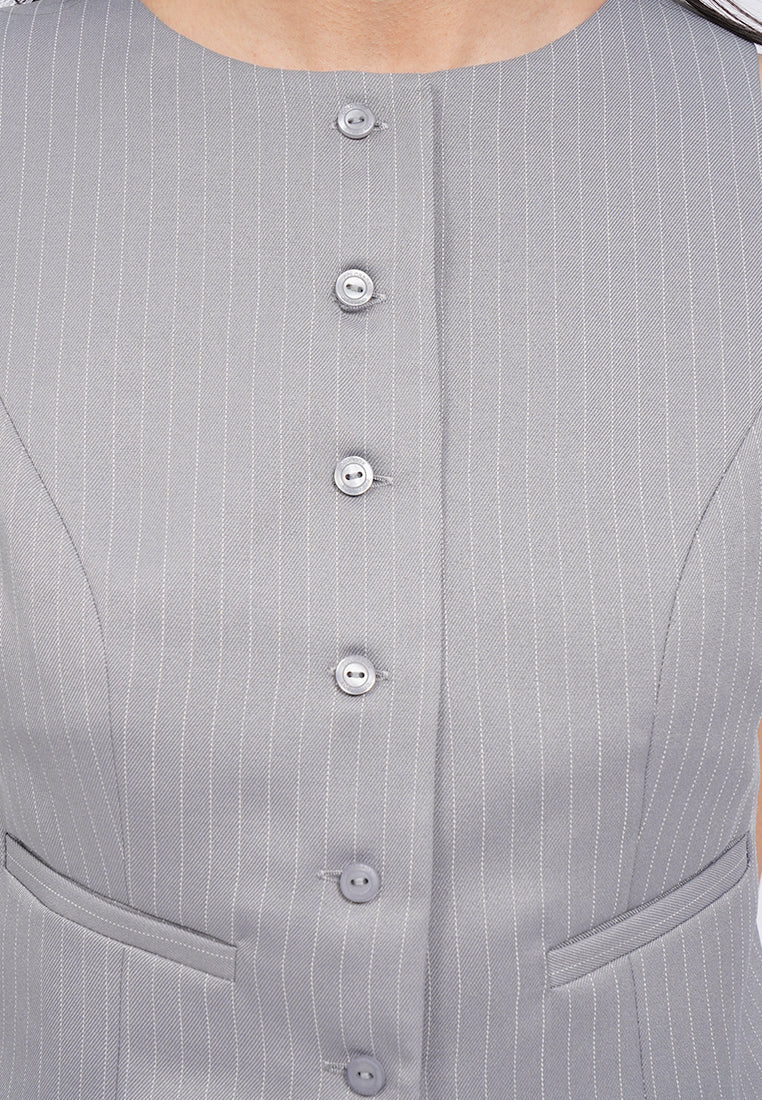 Round Neck Fitted Vest