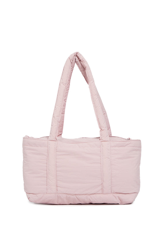 Dusty Pink Puffy Tote Bag