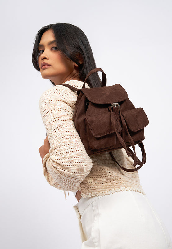 Mini Backpack Dark Brown