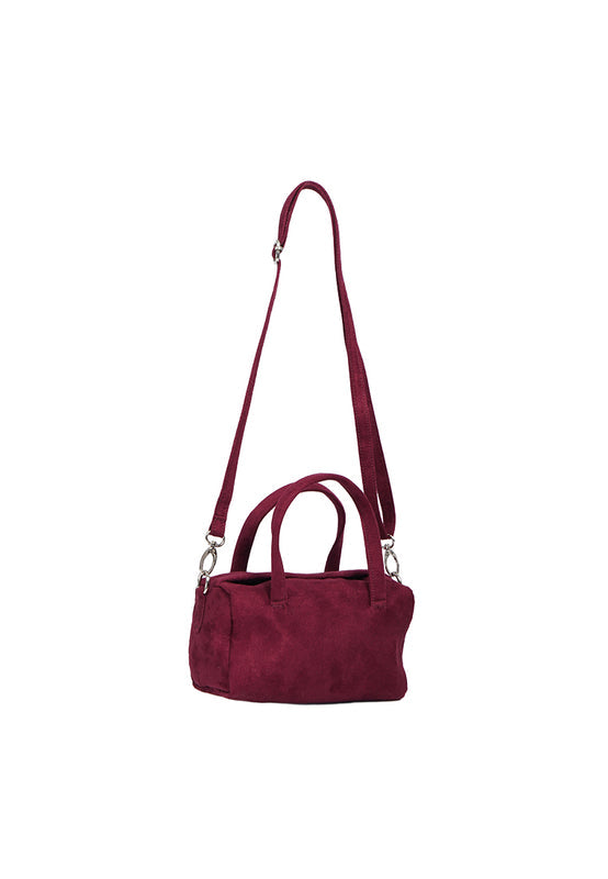 Maroon Suede Sling Bag