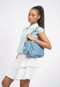 Denim Charm Tote Bag
