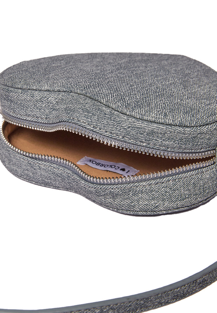 Love Shape Sling Bag in Blue