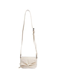 Off White Sling Bag with Bow Details