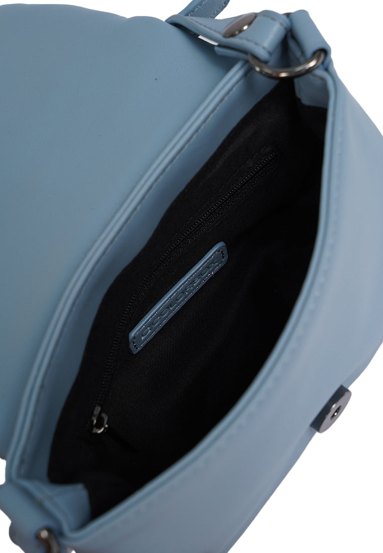 Dusty Blue Sling Bag with Bow Details