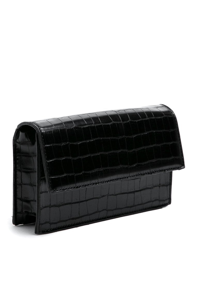 Black Chain Sling Bag