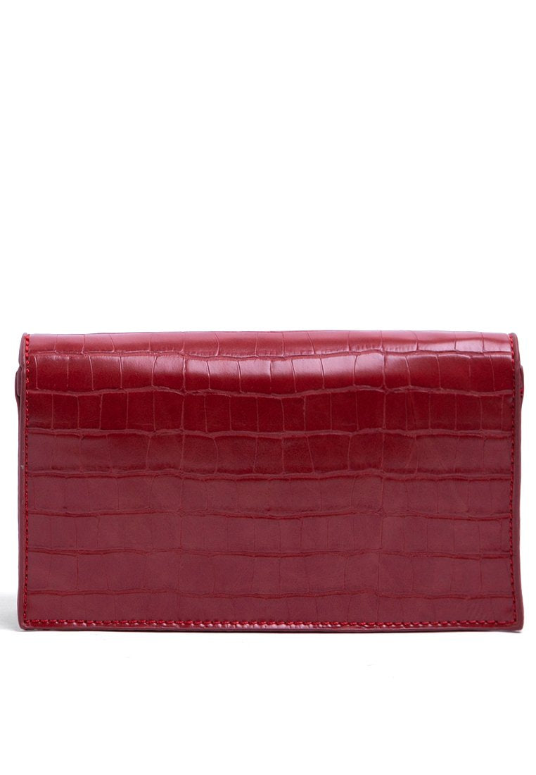 Maroon Chain Sling Bag